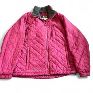 Columbia Interchange Size S Womens Pink Full Zip Stand Collar Quilted Jacket
